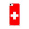Coque iPhone - Multicolore - Drapeau Suisse - Souple - Silicone - Verticale