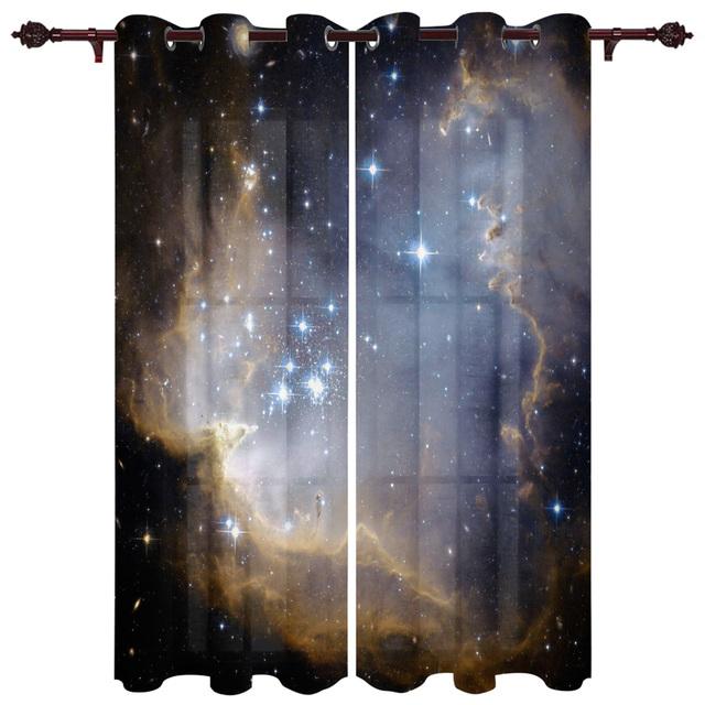 Космическая Туманность Галактика Оконные Шторы Гостиная Тканевые Шторы Шторы Домашний Декор Шторы для Спальни