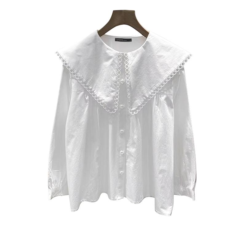 ZANZEA Женская повседневная блузка с длинным рукавом и воротником-куклой