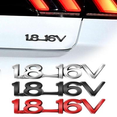 3D хромированная металлическая эмблема 1.8-16V на заднюю крышку багажника, наклейка, декор для ZAFIRA ASTRA-1.6 Optima Corsa Vectra Insignia