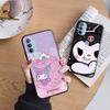 AH36 Kuromi черный чехол для Xiaomi Poco X6 M5 M6 F5 F6 F1 C65 C55 C50 C51 C40 Redmi Note 7 8 14C A3X 13C 12C 11 10A 9C Pro Sofe Cover