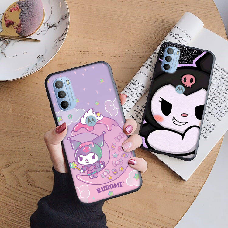 AH36 Kuromi черный чехол для Xiaomi Poco X6 M5 M6 F5 F6 F1 C65 C55 C50 C51 C40 Redmi Note 7 8 14C A3X 13C 12C 11 10A 9C Pro Sofe Cover