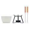 MidOcean Kase Ceramic 240ml Fondue Set (Pack of 2)