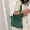 Woven Crochet Mesh Bag Solid Color Shopping Handbag Simple Knitting Shoulder Bag  Summer