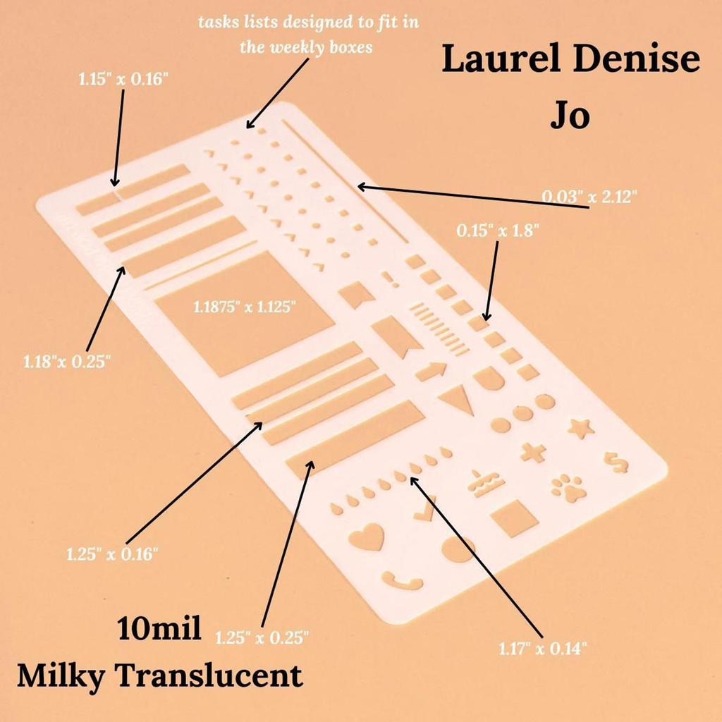 Набор трафаретов для планировщика, трафарет для блокнота на спирали, набор гибких шаблонов ручной работы для DIY скрапбукинга, ведения журнала с точечной сеткой