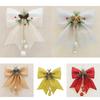 Home Indoor Outdoor Christmas Bows Foam Snowflake Wreath Xmas Decoration