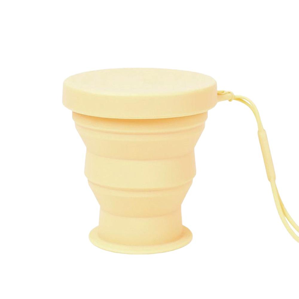 200ML Foldable Water Cup Silicone Travel Collapsible Cup Mini Retractable Cup Picnic Hiking