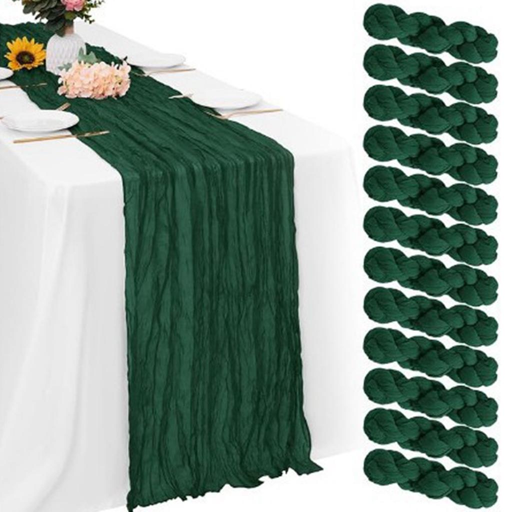 Cheese Cloths Table Runner,70'' Boho Table Cloth Decorations For Party, Baby Shower, Wedding And Farmhouses, Fabric Room Decor