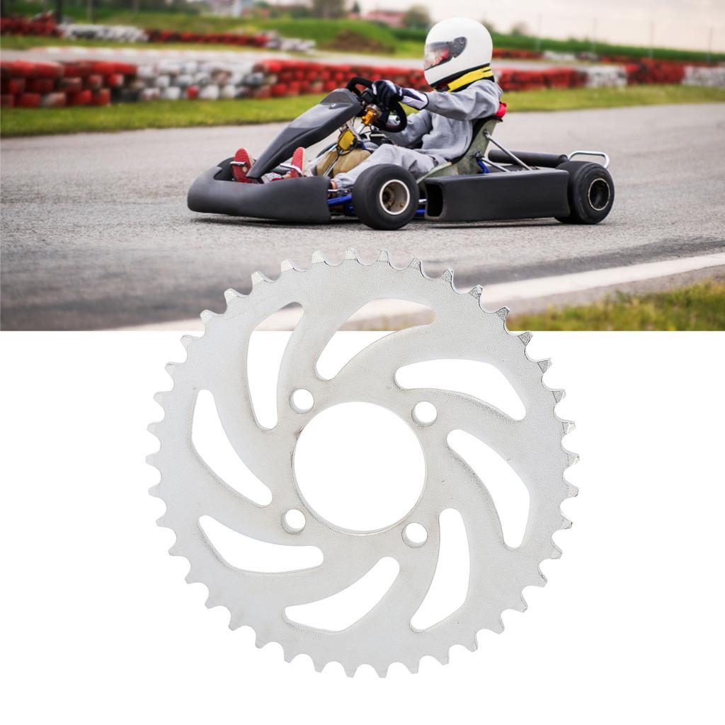 420 41T Задняя Звездочка Сталь Устойчивость к Коррозии Задняя Звездочка Цепи для Самодельного Карта, Квадроцикла, Легкого Мотоцикла