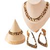 Европейский и американский тренд Геометрический треугольник Ретро Сексуальный Простой Темперамент Серьги-гвоздики Ожерелье Браслет Набор