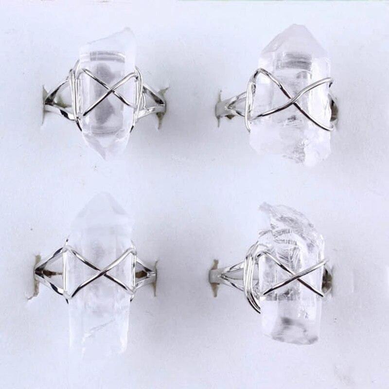 Cleansing and Healing Clear Quartz Open Ring