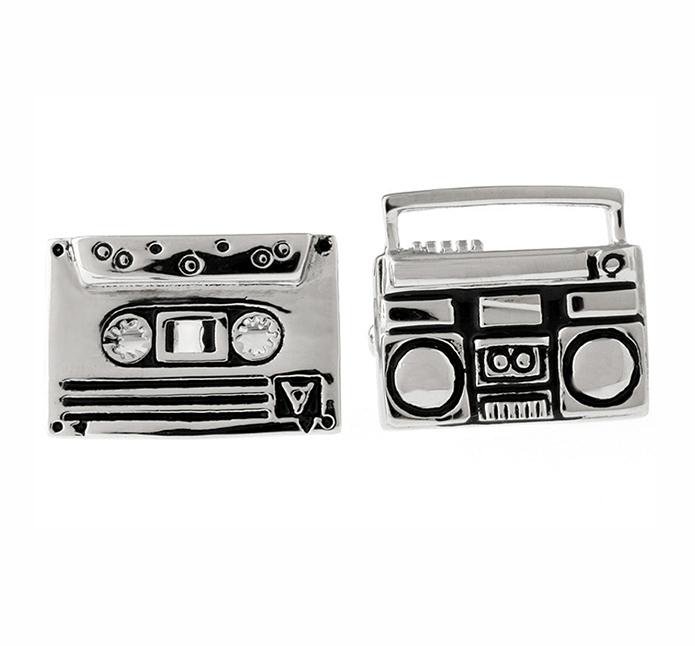 Music Series Men' Fashion Cuff Links Musical Instrument Guitar Microphone Piano Violin Drum DJ Design Quality Brass Cufflinks