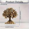2D Flat Acrylic Money Tree Desktop Decoration, Home Decor Plaque Hanging Wall Art Decorative Garden Decoration for Room Door Signs Hanging Square Livi