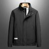 M-8XL Large Jacket Casual Stand Neck Solid Fat Man Plus Coat