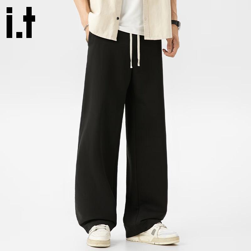 Fingercroxx Men's Heavyweight Knit Straight-Leg Casual Pants