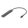 Digio2 USB 3.2 Gen 1 Type-C 4-портовый Cx2/Ax2 Алюминиевый USB-хаб, Черный, Z0123