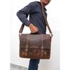 Handmade Buffalo Leather Messenger Cross-Body Laptop Bag Office Handbag Briefcase Rustic Vintage Messenger Bag for Men Women Mother Day Gift