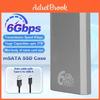 Корпус Msata Ssd Msata 6 Гбит/с в Адаптер Usb 3.1 Gen2 Корпус с портом Type C для Msata Внутреннего Твердотельного Накопителя Жесткого Диска