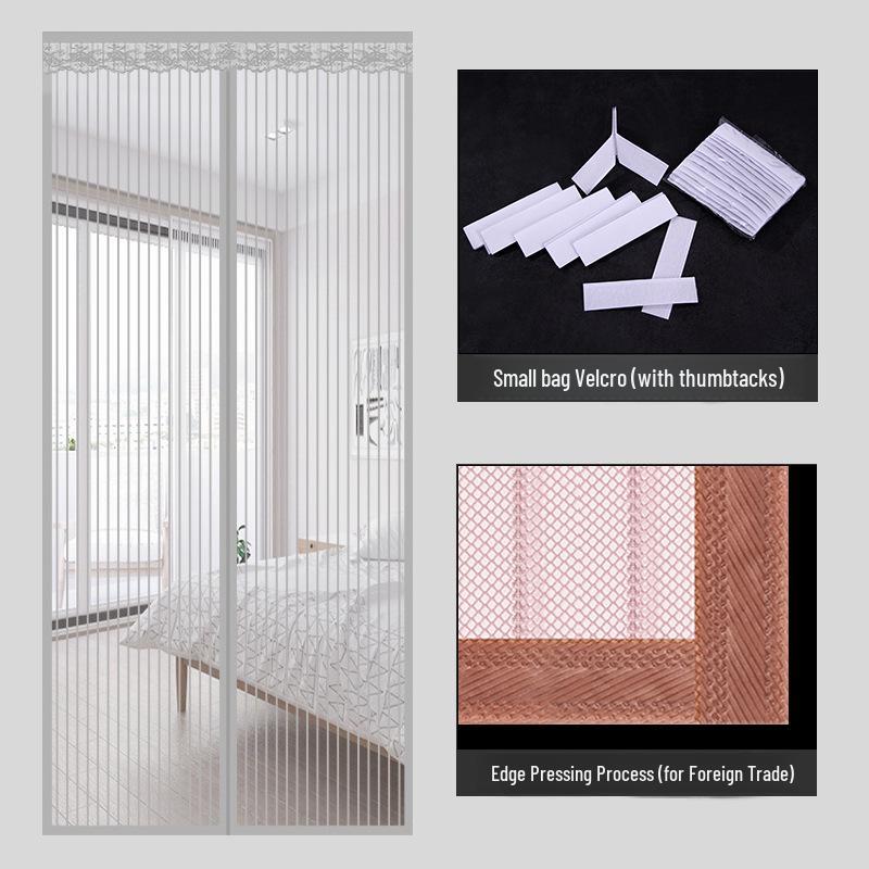 Магнитная москитная штора для двери из Юго-Восточной Азии для использования летом