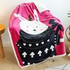 100x140cm Cartoon Animal Warm Sofa Blanket Plush Fluffy Flannel Soft Nap Air Conditioning Blanket for Children Couch Bed