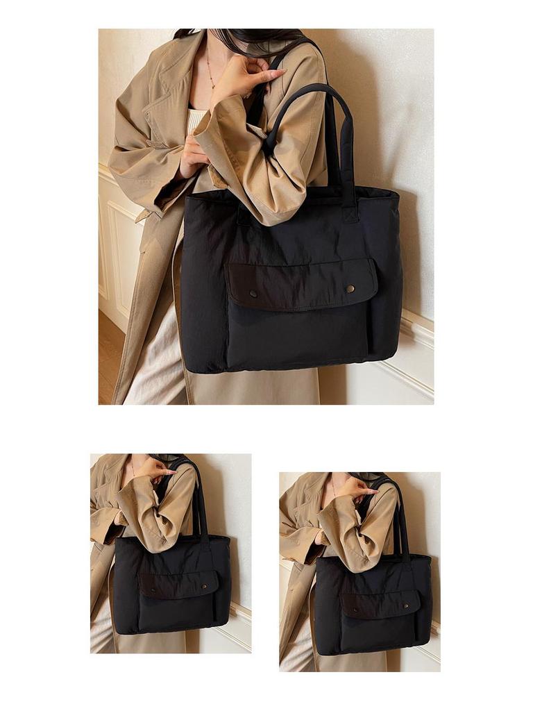 Women's Cross-Border Tote: Fashionable, Simple, Versatile, Large-Capacity Shoulder Bag for Daily Commute.
