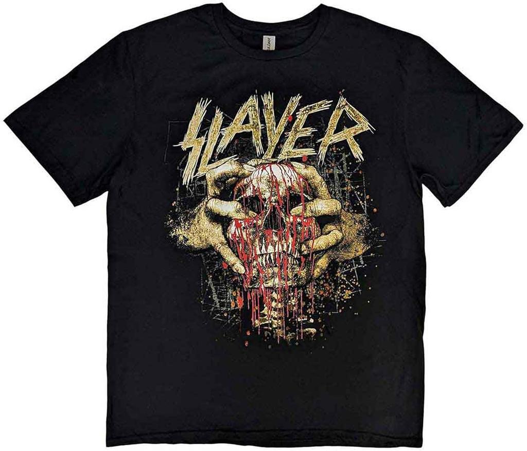 Футболка с логотипом Slayer Skull Clench Band