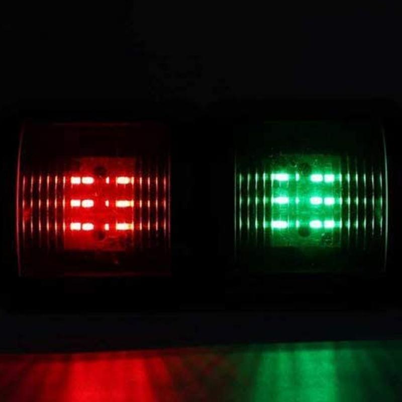 Marine LED Signal Lights Energy Efficient Navigation Aids Bright LED Boat Navigation Lights Quick Installs for Yachts