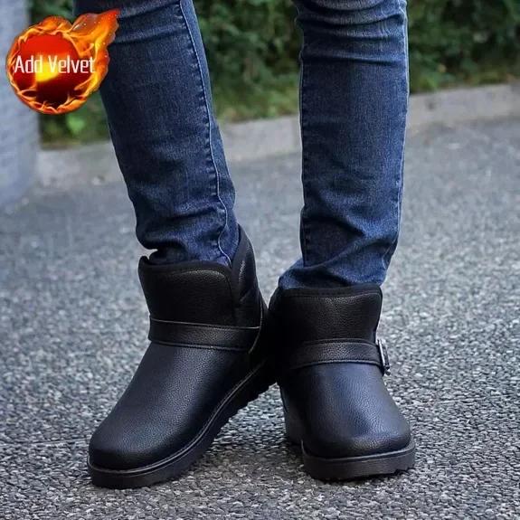 Мужские зимние ботинки с мехом, теплые мужские ботинки, дешевые, нескользящие, распродажа, повседневные, размер 44, Y2k, мода, высокое качество, акция, новинка 45