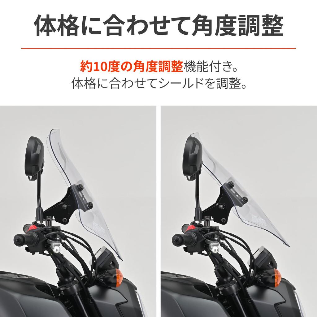 Daytona Мотоциклетный экран с зажимной планкой для лобового стекла Grom RS Series Long Clear 48730 (21-24)