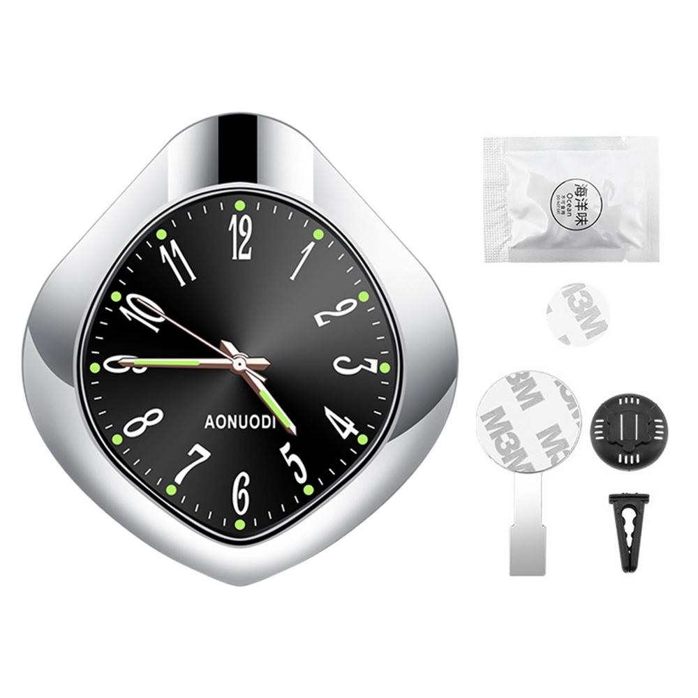 Ароматизатор для вентиляционного отверстия автомобиля Ароматизатор для автомобиля Аромат для вентиляционного отверстия в форме часов Духи для вентиляционного отверстия Светящийся автомобильный декор Автомобильные освежители воздуха для автомобиля