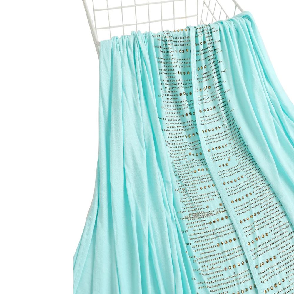 Jersey Scarf Stones Modal Headscarf Women's Hijab Islamic Female Shawl Lady Bonnet Headwrap