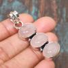 Beautiful Rose Quartz Gemstone Handmade Solid 925 Sterling Silver Jewelry Pendant
