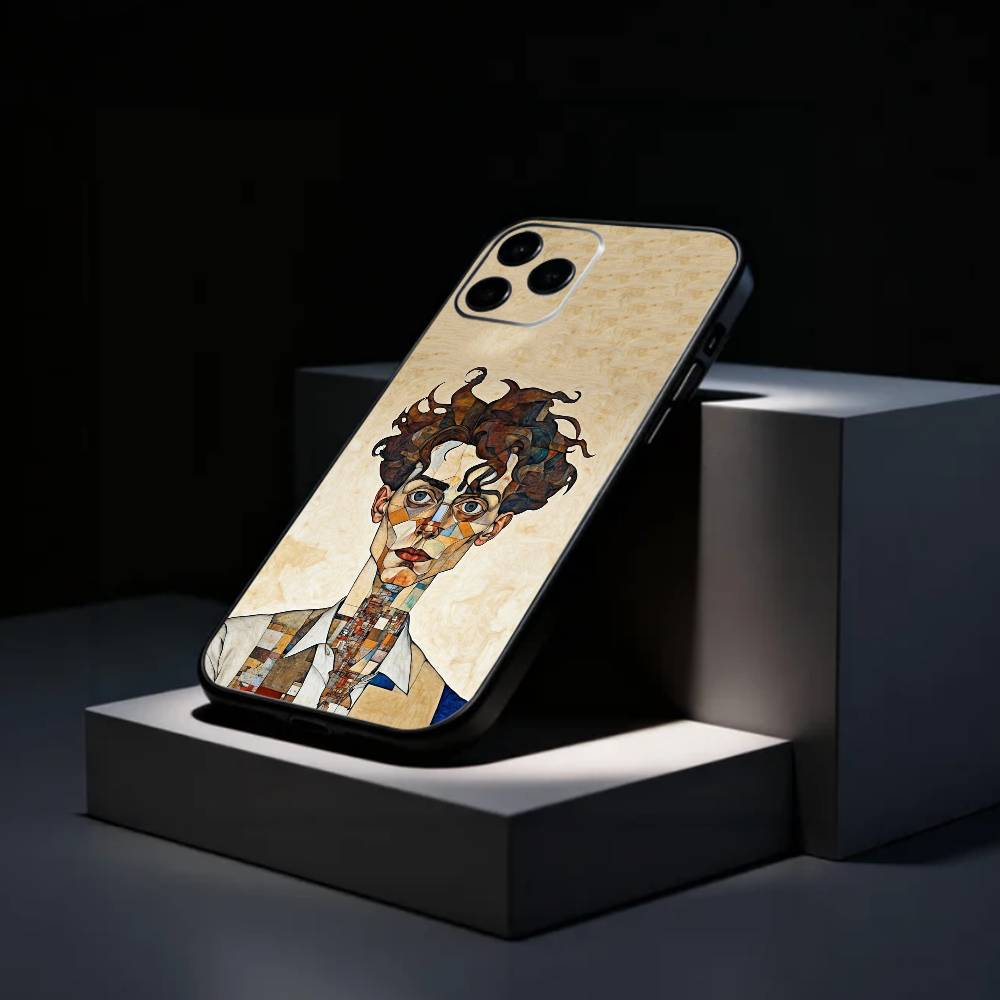 painter E-Egon S-Schiele   Phone Case Silicone Soft For IPhone 17 16 15 14 13 12 11 X XR Plus Pro Max Plus