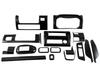BRIGHTZ Interior Panel Set for Toyota Hijet Truck Piano Black Fits S 510 Hijet Trucks S500P/S510P (Late Model) - 16-Piece [WOOD-PAN-151] - S500, S510,