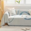 Ins Style Abstract Sofa Towel Four Seasons Universal Chenille Anti-Scratching Sofa Cover Cloth Full Covered Sofa Cover Dustproof
