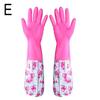 Waterproof And Warm Rubber Gloves Kitchen Washing Dishes Gloves Housework Gloves Women’s Cleaning W1W6