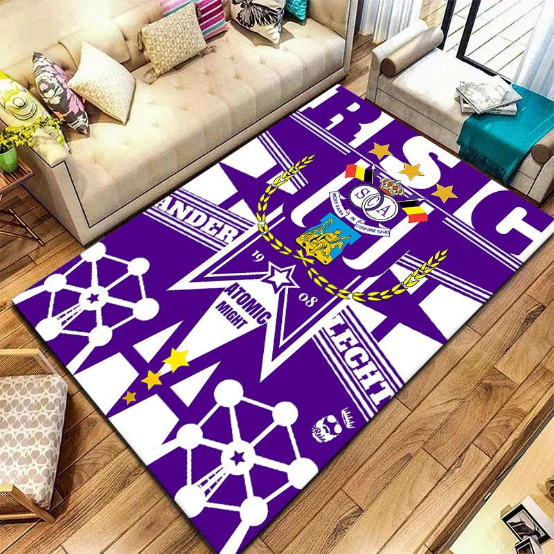 Royal Sporting Club Anderlecht Carpet Rug for Living Room Bedroom Home Sofa Decoration,Kids play Non-slip Floor Mat