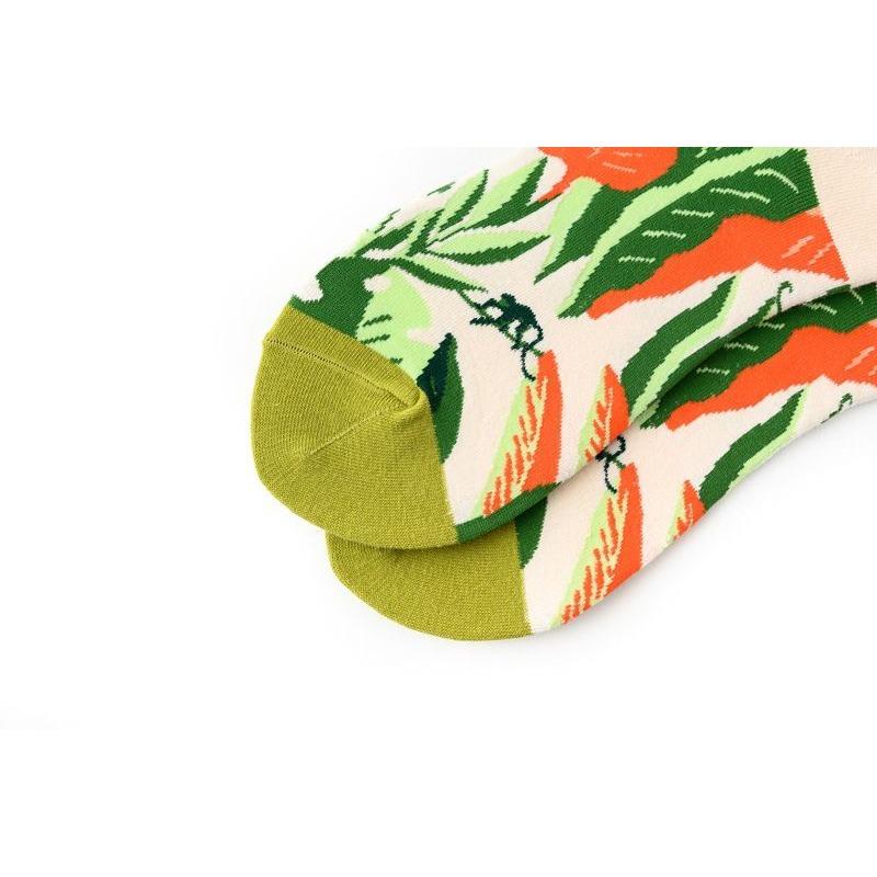 Мужские и женские пары носки чулки средней длины весенний тренд масляная живопись