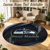 Round Rug Custom NameSeattle Seahawks Pattern Non Slip Carpet Home Floor Decor