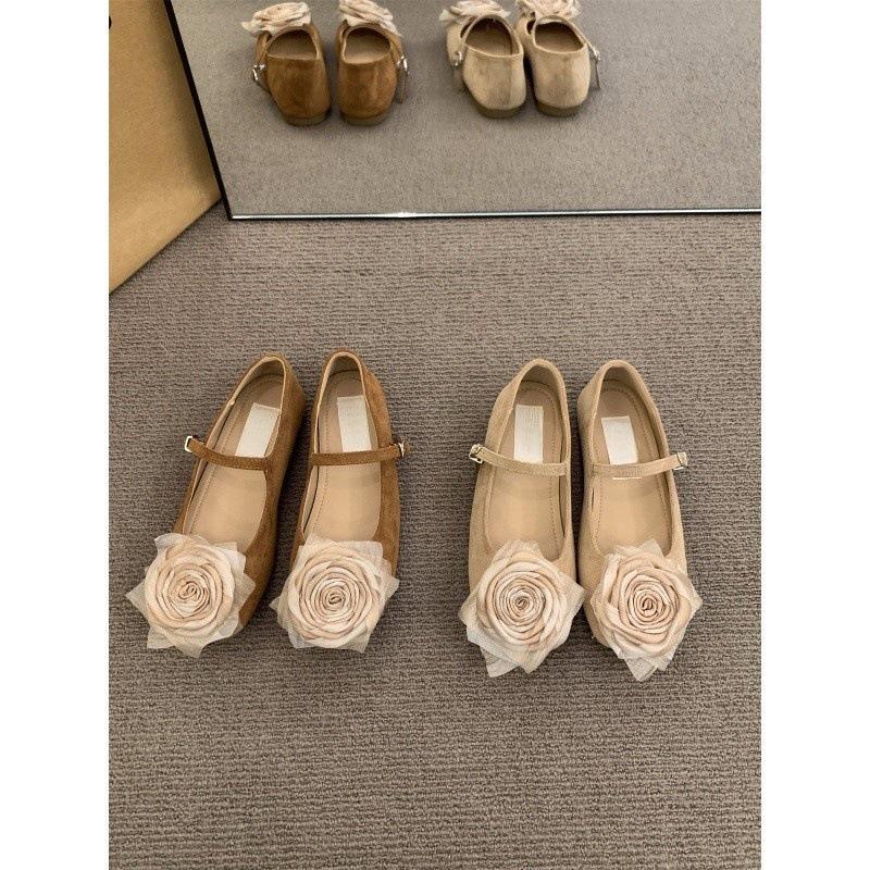 Французские туфли Мэри Джейн на плоской подошве, нежные женские туфли весна-осень 2025 года, новинка, летняя универсальная юбка, вечерние туфли