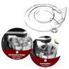 Щиток для заливки для KitchenAid 4.5-5QT, большой угловой резервуар для наполнения, прозрачный пищевой пластиковый щиток, устойчивый к миске для смешивания, аксессуар