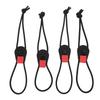 4Pcs Fishing Rod Cable Ties Adjustable Reusable Scratch Resistant Elastic for Skis Extension Cord