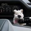 Милый щенок, плюшевая кукла, украшение для салона автомобиля, многофункциональные украшения для лобового стекла, ручка переключения передач, приборная панель
