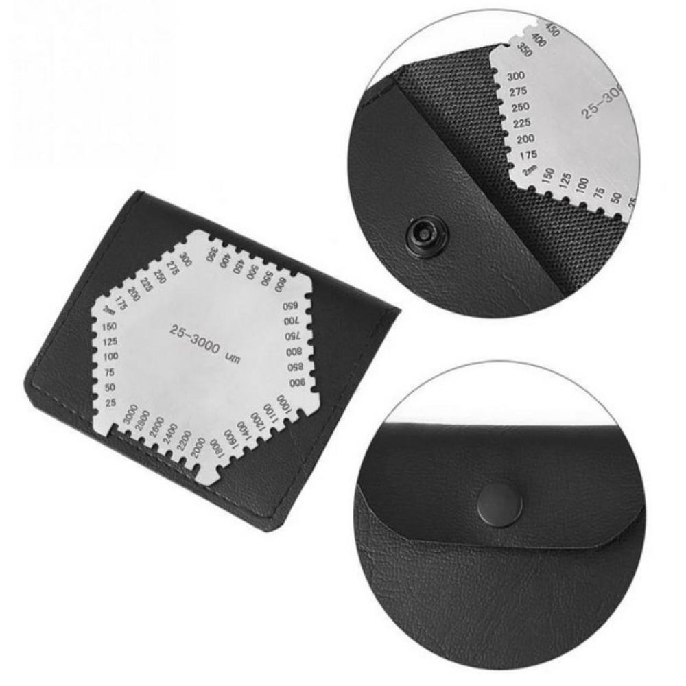 Stainless Steel Paint Coating Hexagon Wet Film Comb Anticorrosion Not Easy To Rust Wet Diaphragm Thickness Gauge Silver