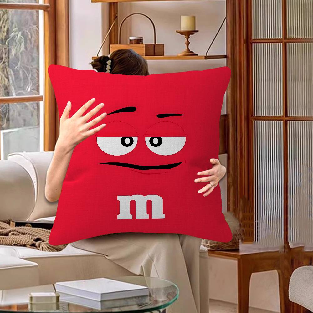 M&Ms Шоколадная Офисная Подушка Наволочка Автомобильная Подушка Чехол 45X45См Подушка под Пояс Диванная Подушка Чехол