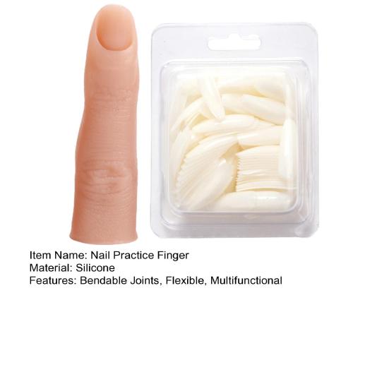 1 комплект тренировочных реалистичных прочных гибких суставов для самостоятельной тренировки ногтей, манекен для ногтей, тренировочный палец для ногтей