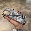 Прозрачный чехол для телефона с электроplated рамкой и узором из денег для iPhone 17 Pro Max 16 15 14 13 12 11 Pro 16 Plus 17 Air, противоударный чехол