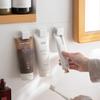Зажим для зубной пасты в ванной комнате Белый бесследный крючок для туалетного чистящего средства Самоклеящийся белый зажим