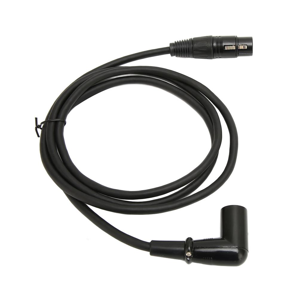 Звуковой кабель XLR угловой штекер-гнездо посеребренный 3-контактный микрофонный кабель XLR для динамика усилителя 4,9 фута