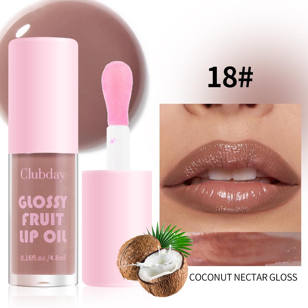 20 цветов фруктовый жемчужный увлажняющий желе-масло для губ стойкий увлажняющий водный блеск для губ мерцающий теплый оттенок для губ